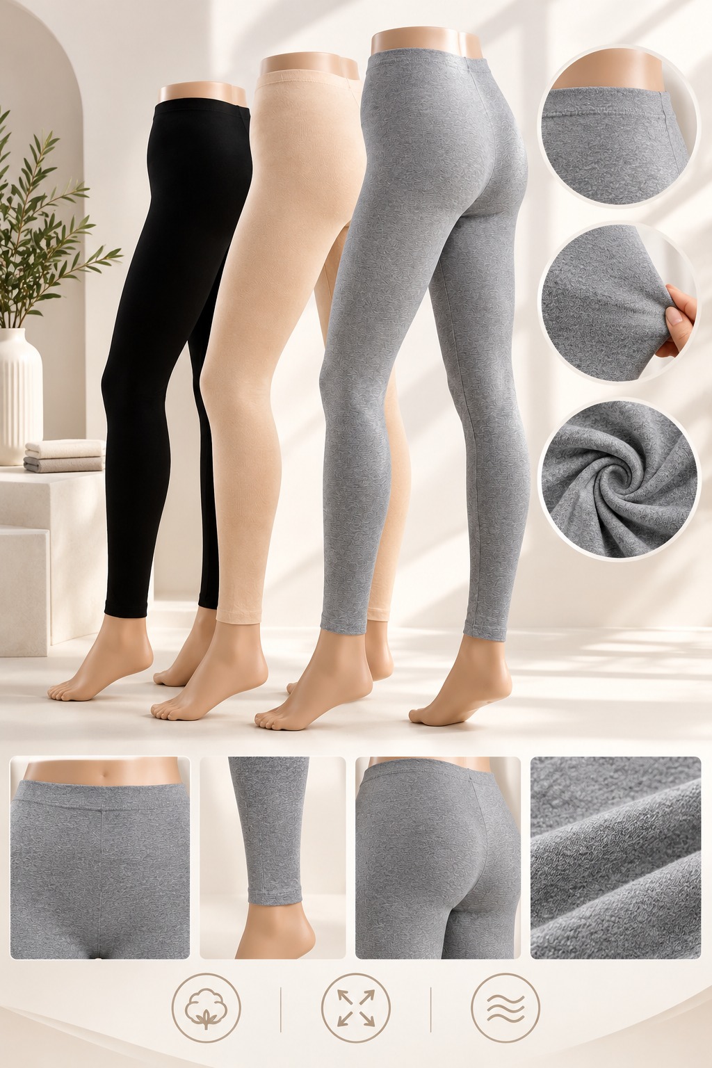 Women's Leggings Wholesale | Cotton & Blends from Turkey
